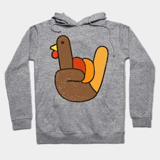 Rock Sign Turkey Hand Thanksgiving Fall Autumn Men Women Hoodie